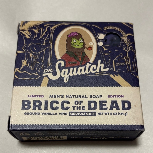 Dr. Squatch Other - Dr. Squatch Men's Natural Soap - Bricc of the Dead - Blue